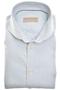 John Miller Slim Fit Overhemd Marine, Effen