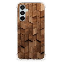 Stevig Telefoonhoesje voor Samsung Galaxy A54 Wooden Cubes - thumbnail