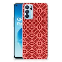 OPPO Reno 6 5G TPU bumper Batik Rood - thumbnail