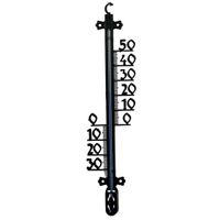 Zwarte buitenthermometer 65 cm   - - thumbnail