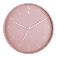 Karlsson Numbers & Lines Iron Wandklok - Roze