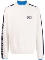 Fila pull à col montant zippé - Blanc