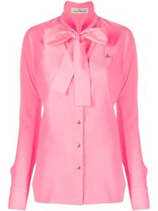 Vivienne Westwood chemise à col lavallière - Rose