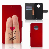Motorola Moto G6 Plus Wallet Case met Pasjes Liefde - Origineel Romantisch Cadeau