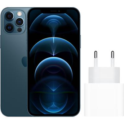 Apple iPhone 12 Pro 128GB Pacific Blue + Apple Usb C Oplader Apple iPhone 12 Pro 128GB Pacific Blue + Apple Usb C Oplader