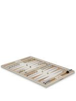 Brunello Cucinelli jeu de backgammon en bois - Tons neutres