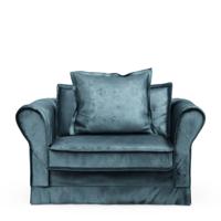 Rivièra Maison Loveseat 'Carlton' Velvet, kleur Petrol