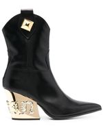 Philipp Plein bottines Gothic Plein Cow Boy - Noir