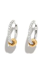 Spinelli Kilcollin boucles d'oreilles en or blanc et jaune 18ct - Argent