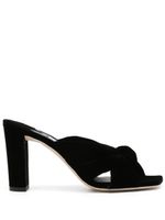 Jimmy Choo mules Avenue 85 mm en velours - Noir - thumbnail