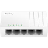 Cudy GS105U 5-poorts Gigabit Ethernet-schakelaar met USB-C Power Jack Desktop Ethernet Splitter Plastic Case Onafgeschermde Schakelaar Plug & Play Fanless Unmanaged