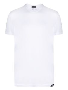 DSQUARED2 t-shirt en coton à patch logo - Blanc