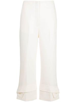 3.1 Phillip Lim pantalon crop à ourlet structuré - Marron