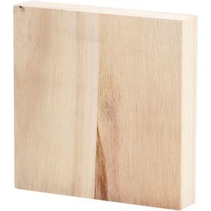 Knutselplank Ikoon Creotime hout 9.6x9.6cm