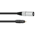 OMNITRONIC Adaptercable RCA/XLR(M) 2m bk