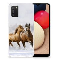 Samsung Galaxy A02s TPU Hoesje Paarden - thumbnail