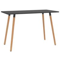Vidaxl Eettafel 120x60x75 Cm Metaal Grijs