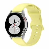 By Qubix - Solid color sportband - Geel - Compatible met Xiaomi Redmi Watch 5 Active/Redmi Watch 5 Lite - Compatible Xiaomi bandje