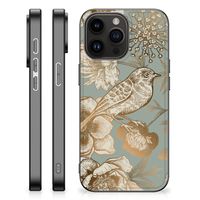 Bloemen Hoesje voor iPhone 15 Pro Max Vintage Bird Flowers