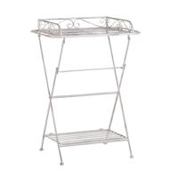 Beliani ANCUD - Bijzettafel-Wit-IJzer