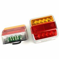ES Aanhangwagen Achterlicht 18 Led - Vierkant 10 x 10 cm.