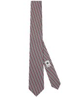 Gucci Valigeria-print silk tie - Bleu - thumbnail