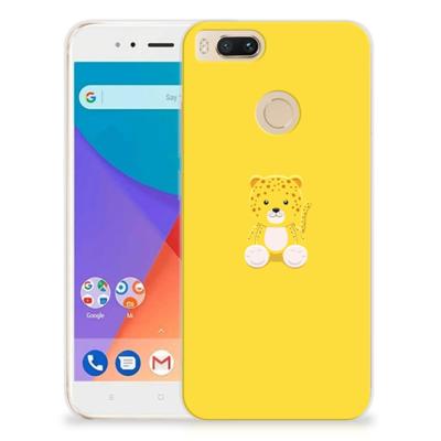 Xiaomi Mi A1 Telefoonhoesje met Naam Baby Leopard