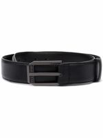 Philipp Plein ceinture en cuir Saffiano - Noir