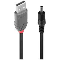 LINDY USB-kabel USB 2.0 USB-A stekker, DC-stekker 3,5 mm 1.50 m Zwart 70266 - thumbnail