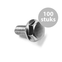 Penn Elcom SG-9405 M6x30mm zeskant bout met kartelring (100 stuks) - thumbnail