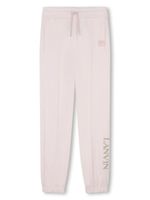 Lanvin Enfant pantalon de jogging à logo brodé - Rose