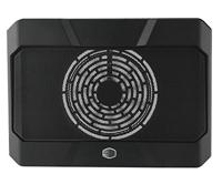 Cooler Master NotePal X150R Laptopkoeler - Lichtgewicht en ergonomisch ontwerp, stille 160 mm ventilator, blauwe LED, geperforeerde metalen plaat, USB-hub, ondersteunt notebooks tot 17”