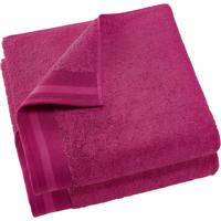 De Witte Lietaer badhanddoek Contessa 70 x 140 cm paars 2 stuks