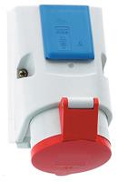 Bals 1010-blauw, rood, wit stopcontacten, wanddozen (16 A, 50/60, 460 g, 83 mm, 126 mm)