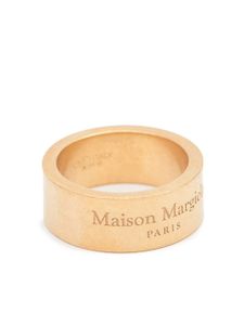 Maison Margiela bague à logo gravé - Or