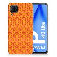 Huawei P40 Lite TPU bumper Batik Oranje