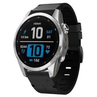By Qubix - Leren bandje - Zwart - Compatible met Garmin Fenix 7s/6s/5s / Instinct 2s / Epix Pro Gen 2 (42mm) - Compatible Garmin bandje - Bandbreedte: 20mm