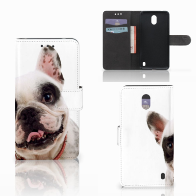 Nokia 2 Telefoonhoesje met Pasjes Franse Bulldog