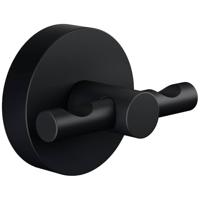 tesa® MOON BLACK Badjashaak, mat zwart - voor Badkamers in Industriële Stijl en Moderne Badkamers - Zonder Boren, Zelfklevend - 50 mm x 65 mm x 53 mm