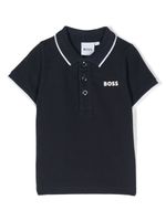 BOSS Kidswear polo à logo imprimé - Bleu - thumbnail