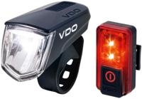 VDO verlichtingsset Eco light M60 FL Red RL 60 LED USB zwart