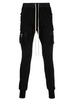 Rick Owens pantalon à coupe fuselée en coton biologique - Noir