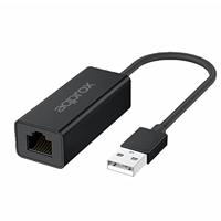 Approx Adapter USB-A 3.0 naar RJ-45, snelle overdracht tot 2,5 Gbit/s, 17 cm kabel