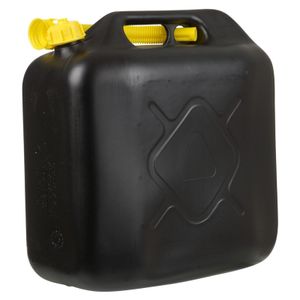 Zwarte jerrycan/watertank met schenktuit 20 liter