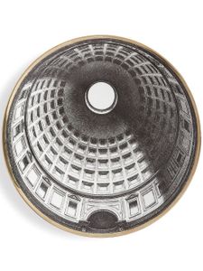 Fornasetti assiette Cupola Pantheon Roma - Noir