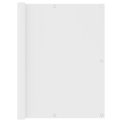 vidaXL Balkonscherm 120x500 cm oxford stof wit