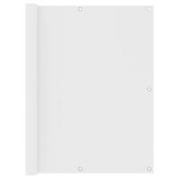 vidaXL Balkonscherm 120x500 cm oxford stof wit