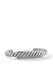 David Yurman bracelet Sculpted Cable Contour en argent sterling