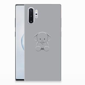 Samsung Galaxy Note 10 Plus Telefoonhoesje met Naam Grijs Baby Olifant