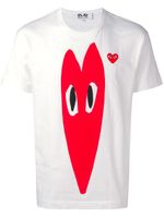 Comme Des Garçons Play t-shirt à logo imprimé - Blanc - thumbnail